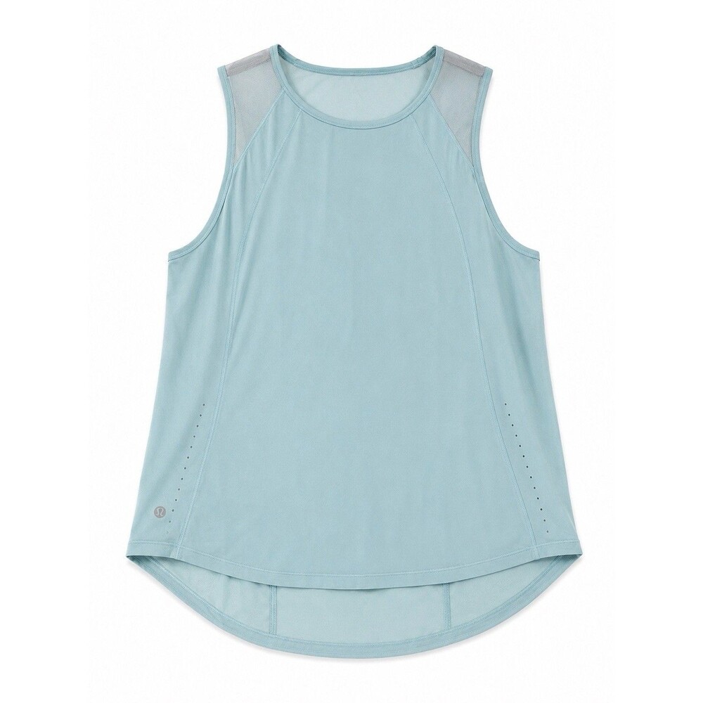 Lululemon Blue Mesh Sleeveless Athletic Tank Top Women’s Approx Size 12